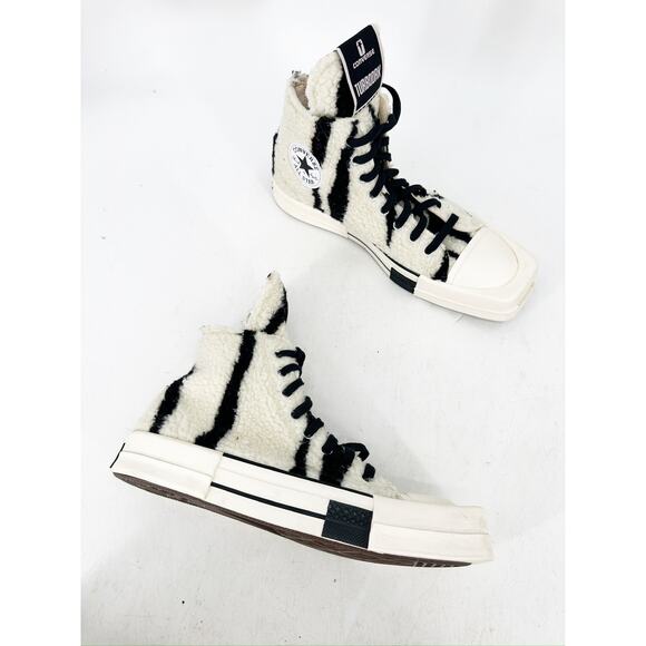 Converse x DRKSHDW Turbodrk Square-Toe Sneakers Black White - Picture 6 of 7